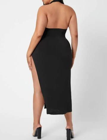 Rochie medie SHEIN CURVE, negru, 0 XL Negru