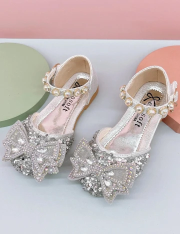 Pantofi Shein Kids, argintiu, 35