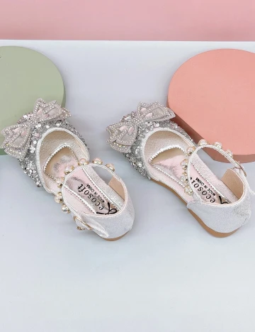 Pantofi Shein Kids, argintiu, 35