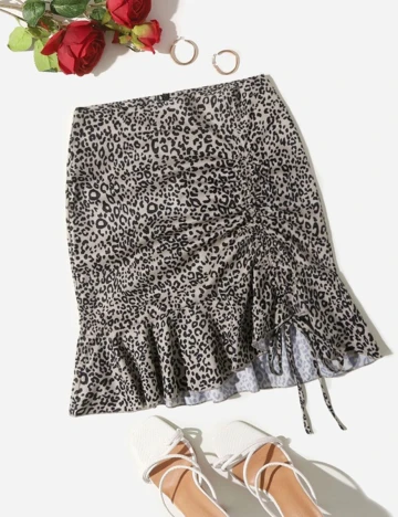 Fusta SHEIN, animal print, XS