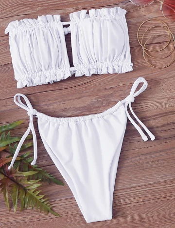 Costum de baie SHEIN, alb, S