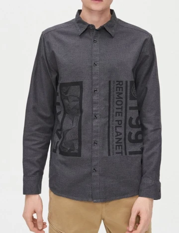Camasa CROPP, gri, S