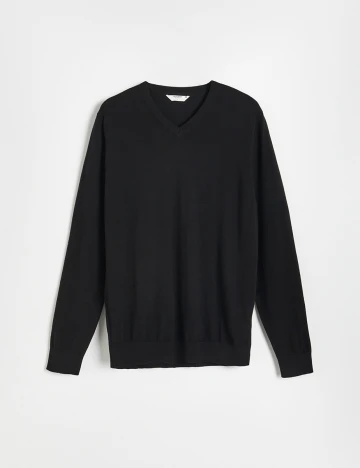 Bluza Reserved, negru, L Negru