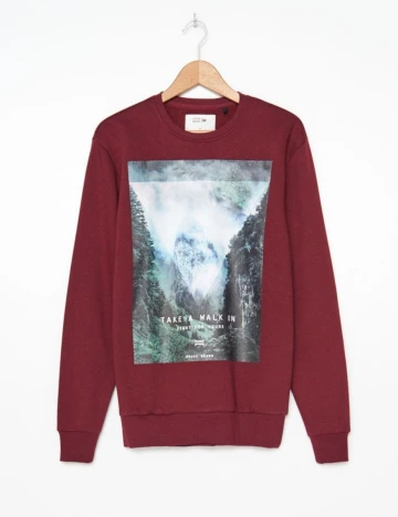 Bluza House Brand, visiniu, S Rosu