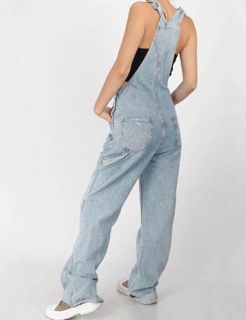 Salopeta Stradivarius, albastru, 36