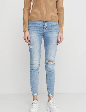 Blugi Stradivarius, albastru, 34
