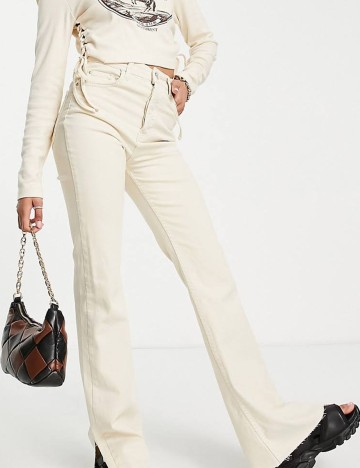 Blugi Stradivarius, crem, 42