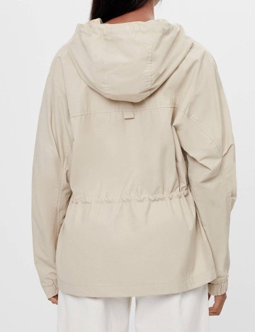 Jacheta Bershka, crem, S