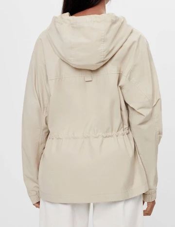 Jacheta Bershka, crem, S