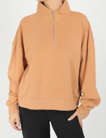 Bluza Stradivarius, maro, L