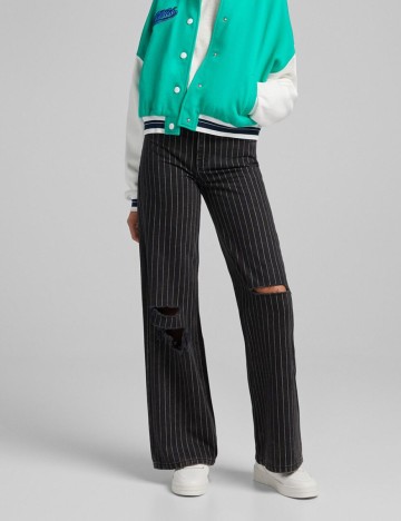 Blugi Bershka, negru, 42
