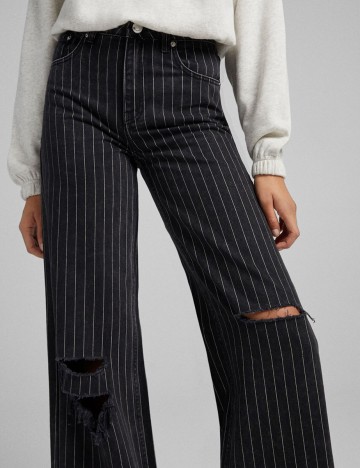 Blugi Bershka, negru, 42