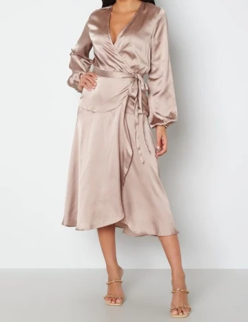 Rochie medie BUBBLEROOM, roz pudra, 36 Roz