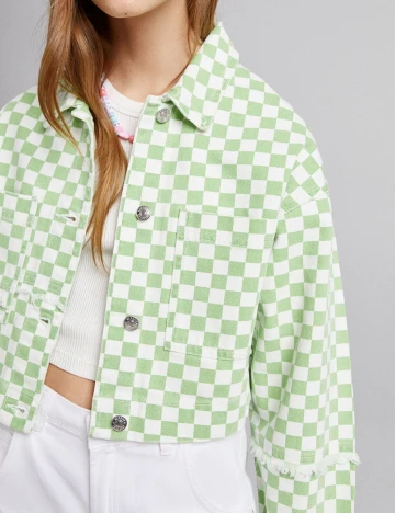 Jacheta Bershka, verde, M