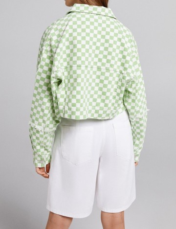 Jacheta Bershka, verde, M