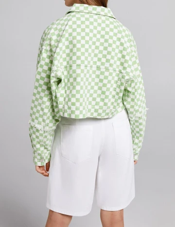 Jacheta Bershka, verde, M