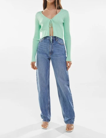 Bluza Bershka, verde, L Verde