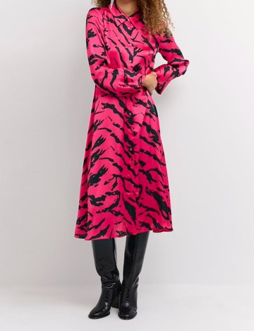 Rochie medie My Essential Wardrobe, roz, 36