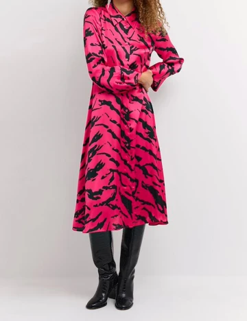 Rochie medie My Essential Wardrobe, roz, 36 Roz
