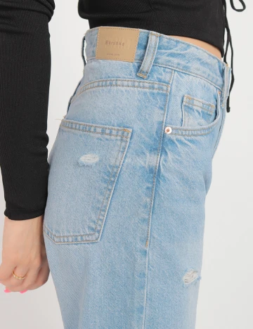 Blugi Bershka, albastru, 36