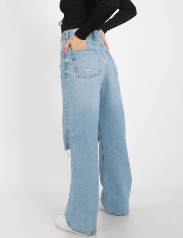Blugi Bershka, albastru, 36