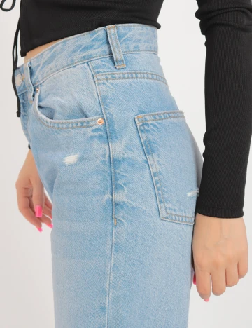 Blugi Bershka, albastru, 36