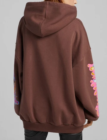 Hanorac Bershka, maro, L