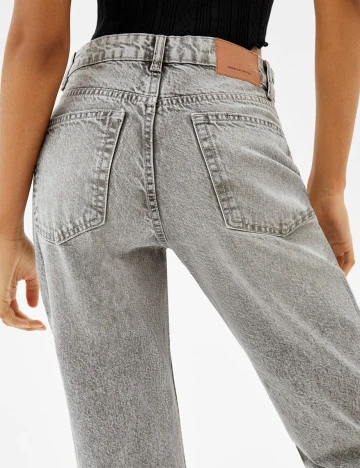 Blugi Bershka, gri, 32