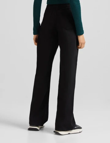 Blugi Bershka, negru, 34 Negru