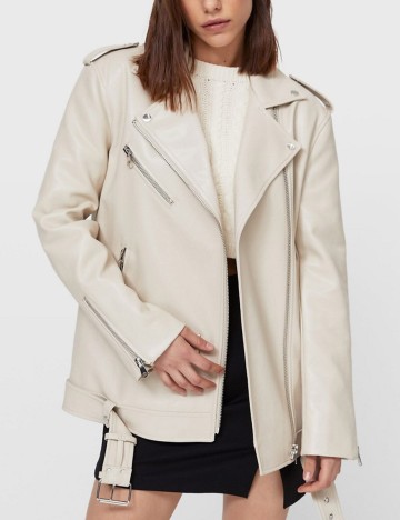 Jacheta Stradivarius, crem, L