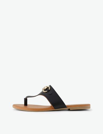 Slapi Pieces, negru, 38