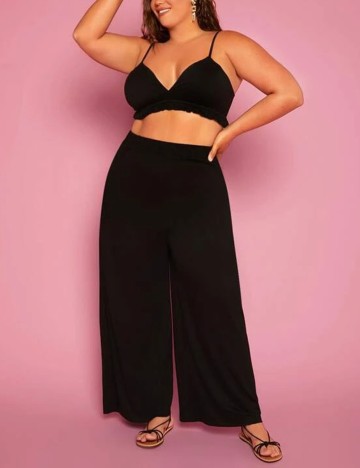 Top SHEIN CURVE, negru, 1 XL