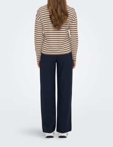 Bluza Jacqueline de Yong, alb/maro, XL