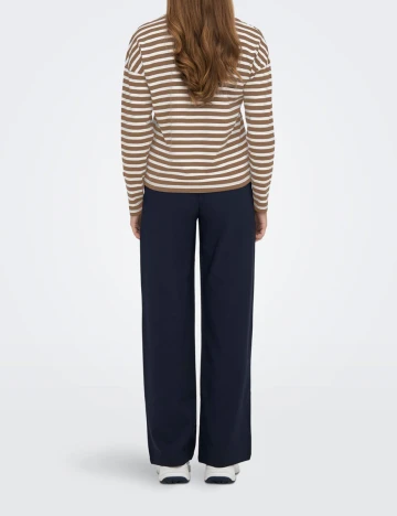 Bluza Jacqueline de Yong, alb/maro, XL