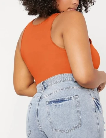 Body SHEIN Curve, portocaliu, 1 XL
