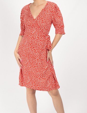 Rochie Scurta Pieces, rosu, S