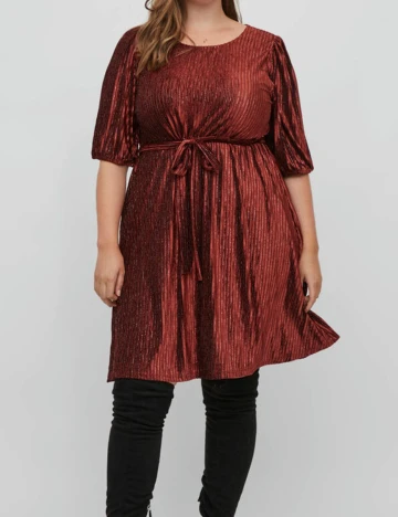 Rochie scurta Evoked Vila, maro, 50