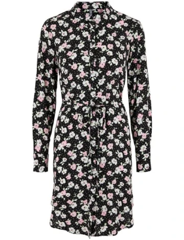 Rochie scurta Pieces, negru, S