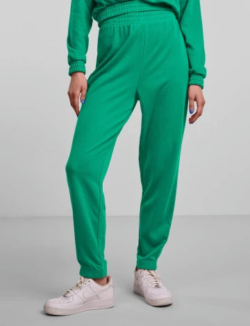 Pantaloni Pieces, verde, M