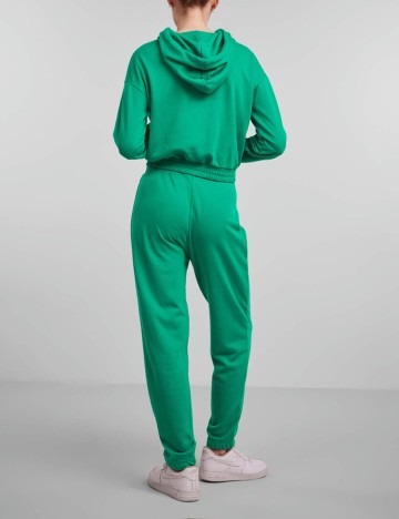 Pantaloni Pieces, verde, M