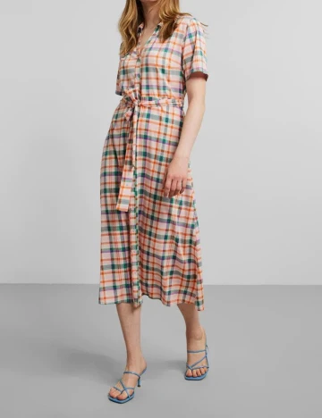 Rochie medie Pieces, mix culori, S