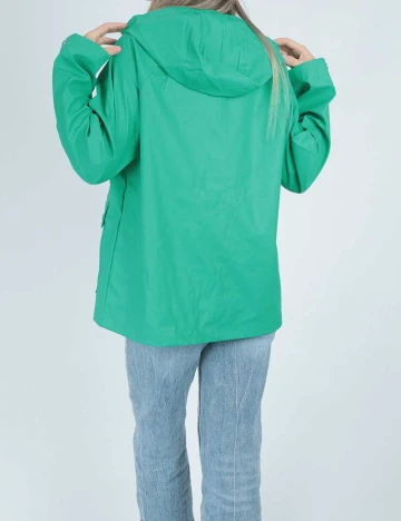 Geaca Pieces, verde, XS