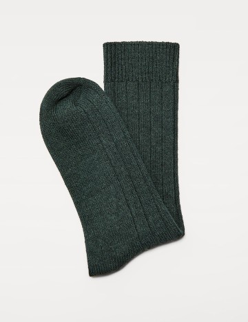 Sosete Zara, verde inchis, L