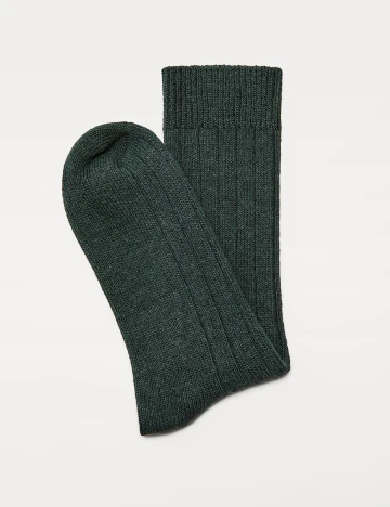 Sosete Zara, verde inchis, L