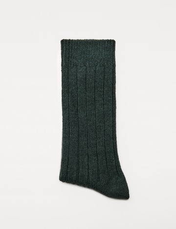 Sosete Zara, verde inchis, L