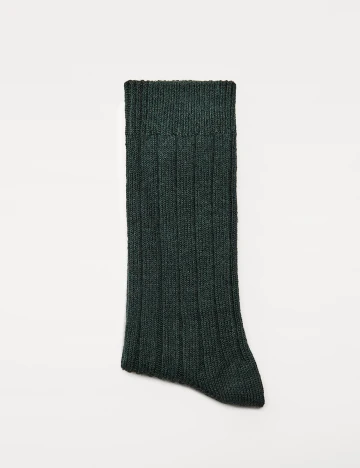 Sosete Zara, verde inchis, L