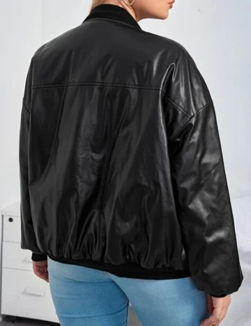 Geaca SHEIN CURVE, negru, 2XL