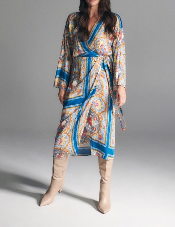 Rochie medie Reserved, albastru, 40