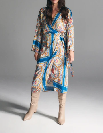 Rochie medie Reserved, albastru, 40