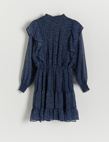 Rochie scurta Reserved, bleumarin